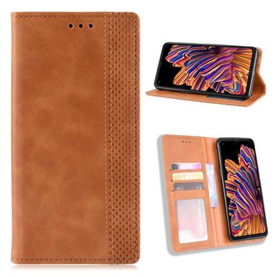Bofink Vintage läder Samsung Galaxy Xcover Pro fodral - Brun