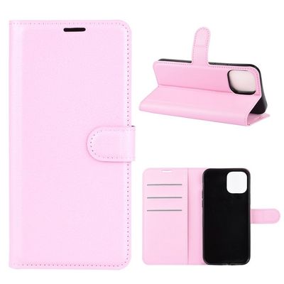 Classic iPhone 12 Pro / iPhone 12 flip etui - Rosa