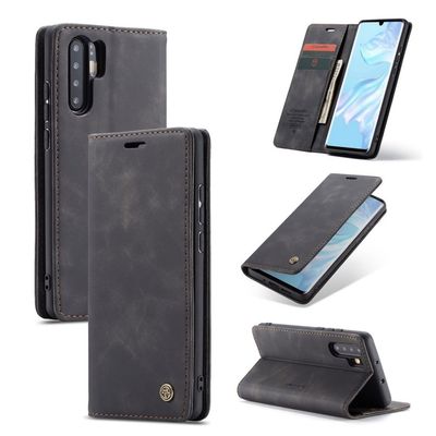Caseme Huawei P30 Pro Retro Skinnetui - Svart