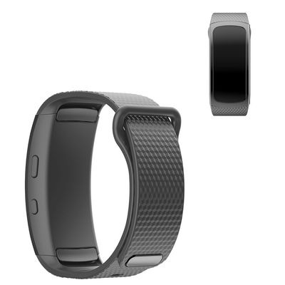 Samsung Gear Fit2 enkel urrem i silikone - Grå Størrelse: S