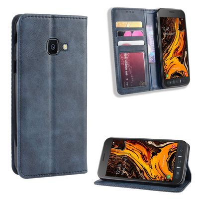 Bofink Vintage läder Samsung Galaxy Xcover 4S fodral - Blå