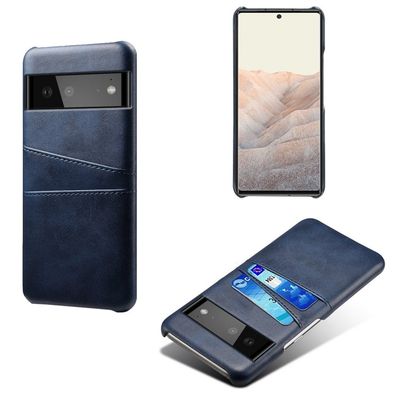 Dual Card Etui Google Pixel 6 - Blå