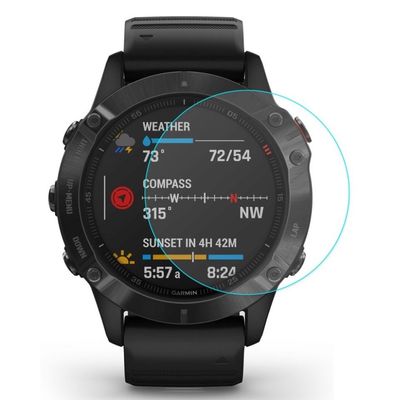2stk Hat Prince Garmin Fenix ​​6/6 Pro Herdet Glass Skjermbeskytter