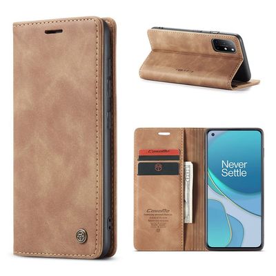 CaseMe vintage OnePlus 8T fodral - Brun
