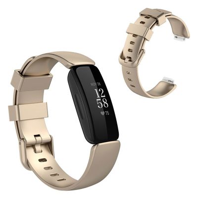 Fitbit Inspire 2 simple rem - Champagne guld / Størrelse: L