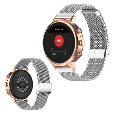 Garmin Vivoactive 4s elegant rustfritt stål ur band - Sølv