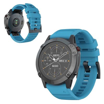 Garmin Fenix 6X Pro / 6X silikoneurrem - Blå