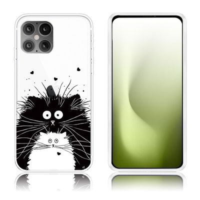 Deco iPhone 12 / 12 Pro Etui - To Katter