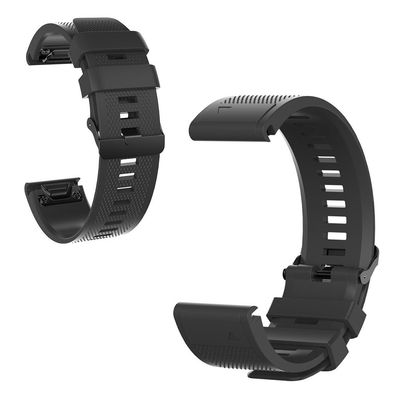 Garmin Fenix ​​6x / 6x Pro / Fenix ​​5x / Fenix ​​5x Plus Silikon Klokkereim - Svart