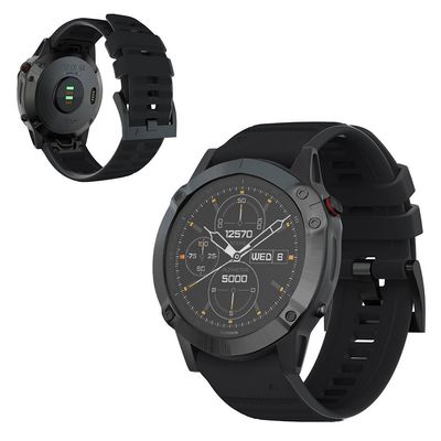 Garmin Fenix 6X Pro / 6X silikonarmbånd - Svart