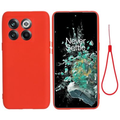 Matt flytende silikondeksel for OnePlus Ace Pro / OnePlus 10T - Rød