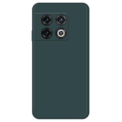 Skrått gummiert anti-fall-deksel for OnePlus 10 Pro - Svartgrønn