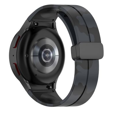 Samsung Galaxy Watch 5 Pro kamuflasjestil silikonrem - Kamuflasje Mørkegrå