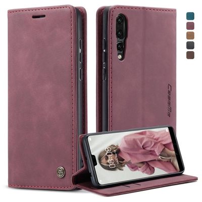 CaseMe Huawei P20 Pro Vintage Etui - Rød