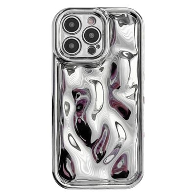 iPhone 14 Pro meteoritt-stil galvaniseringsdeksel - Sølv