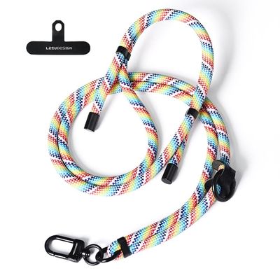 160 cm lang skulderstropp med lapp - Regnbue