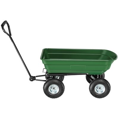 Trækvogn med vippefunktion, bæreevne 300 kg - grøn