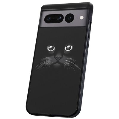 Google Pixel 8 Pro - Deksel/Mobildeksel Svart Katt