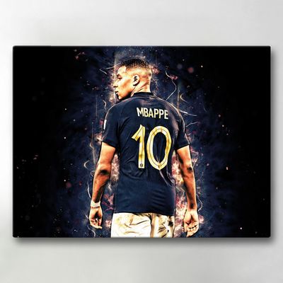 Lerretsbilde / Bilde - Mbappe - 40x30 cm - Lerret