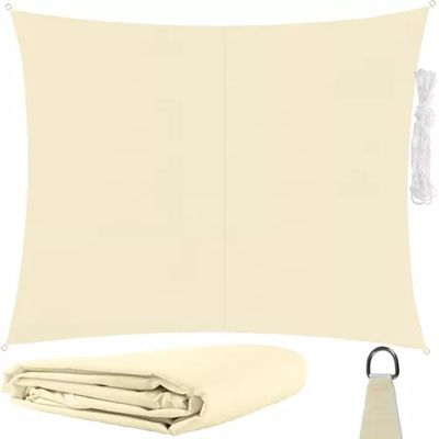 Solsegel med UV-Skydd för Uteplats – 2x3 m - Beige