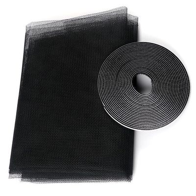 Myggnett / Insektnett til Vindu - Klippbart - 130x150cm - Svart