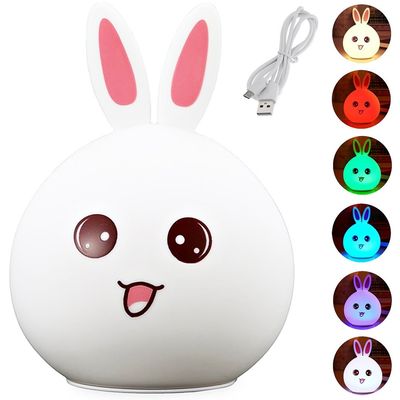RGB LED-lampe / Trådløs Nattlampe - Kanin