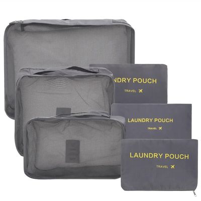 Organizer til Koffert - 6-deler - Vesker for Reise - Grey