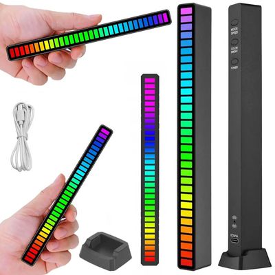 Lydstyrt RGB LED-lampe - 18 cm - Svart