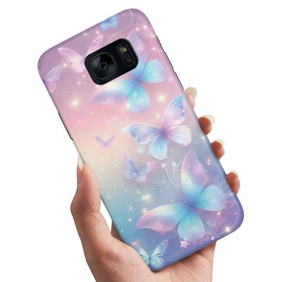 Deksel / Mobildeksel til Samsung Galaxy S7 - Butterflies