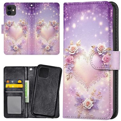 iPhone 12/12 Pro - Lommebok Deksel Heart