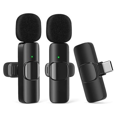 Lavalier-mikrofon for Mobil - Trådløs - USB-C - 2 stk