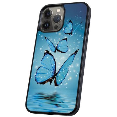 iPhone 16 Pro Max - Deksel/Mobildeksel Glitrende Sommerfugler