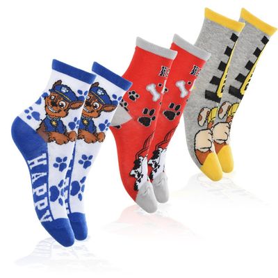 Paw Patrol Barnestrømper / Strømper for Barn - 3-Pakning - 31/34