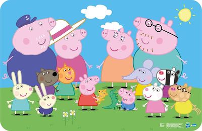 Peppa Gris Bordbrikke - 43x28 cm