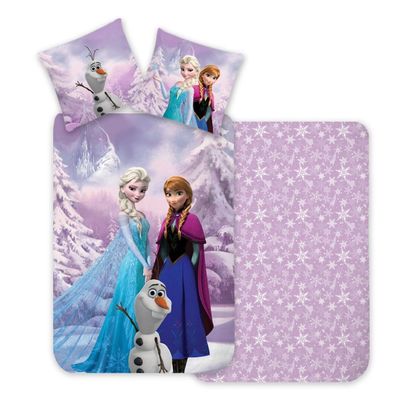 Disney Frozen 100×140 cm, 40×45 cm Snødekt barnesengesett