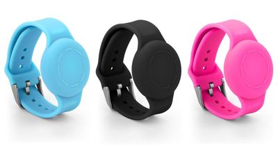 Vandtæt AirTag Armbånd til Børn - Silikonearmbånd - Pink