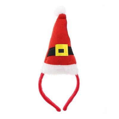 Julig Santa hatt pannebånd 11x19 cm