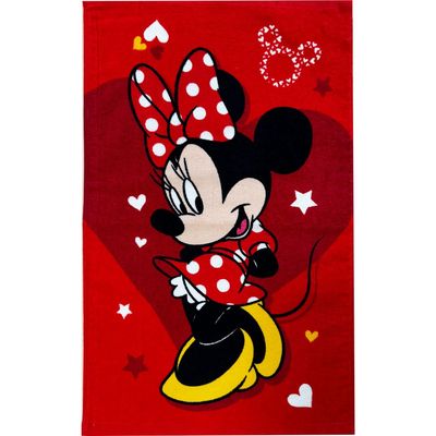 Disney Minnie Håndkle i Rød, 30x50 cm, Ansiktshåndkle