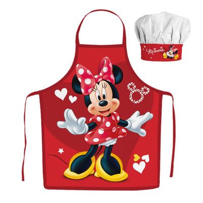 Minnie Mus Røde Hjerter 2-delt Barneforklesett fra Disney