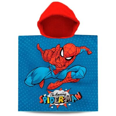 Spiderman poncho håndkle for stranden, 60x120 cm