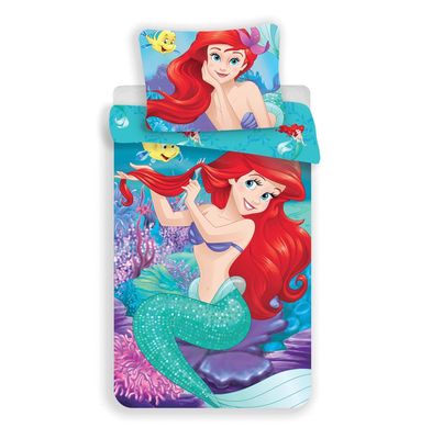 Sengesett med Disney Princess Ariel, 140×200 cm og 70×90 cm