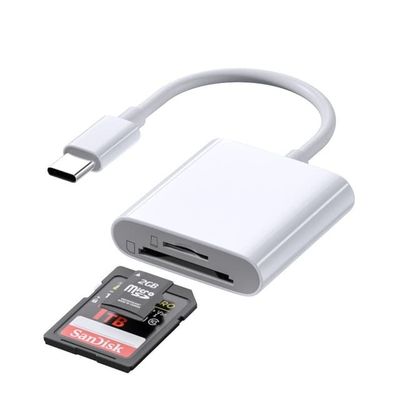 USB-C Minnekortleser for SD og microSD
