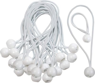 Elastiske spændebånd – Gummisnore med kugler - 10-Pack