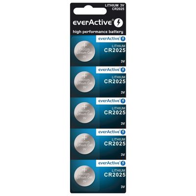 Knappcellsbatteri CR2025 - 5-pack