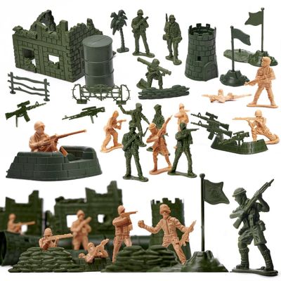 Leketøysoldater Sett - Militærbase - 114 deler