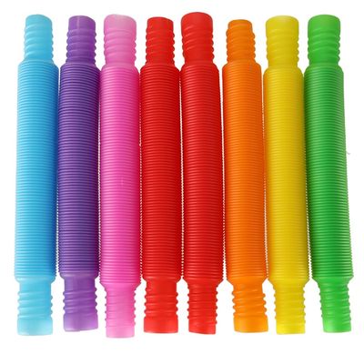 Pop Tube - Fidget Toys - Leke / Sensorisk - 8 stk