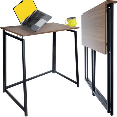 Sammenklappeligt Skrivebord / Laptopbord - 80x74x40 cm - Brun