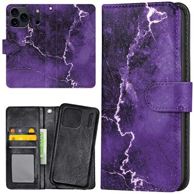 iPhone 17 Pro / 18 Pro - Lommebok Deksel Marmor