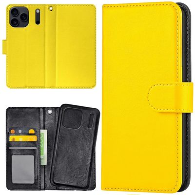 iPhone 17 Pro / 18 Pro - Lommebok Deksel Gul
