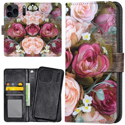 iPhone 17 Pro Max - Lommebok Deksel Blomster